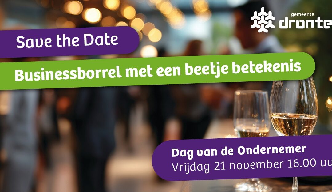 Save the date: 21 november Dag van de Ondernemer