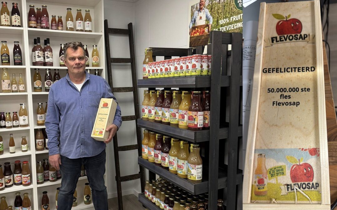 50 miljoenste fles Flevosap