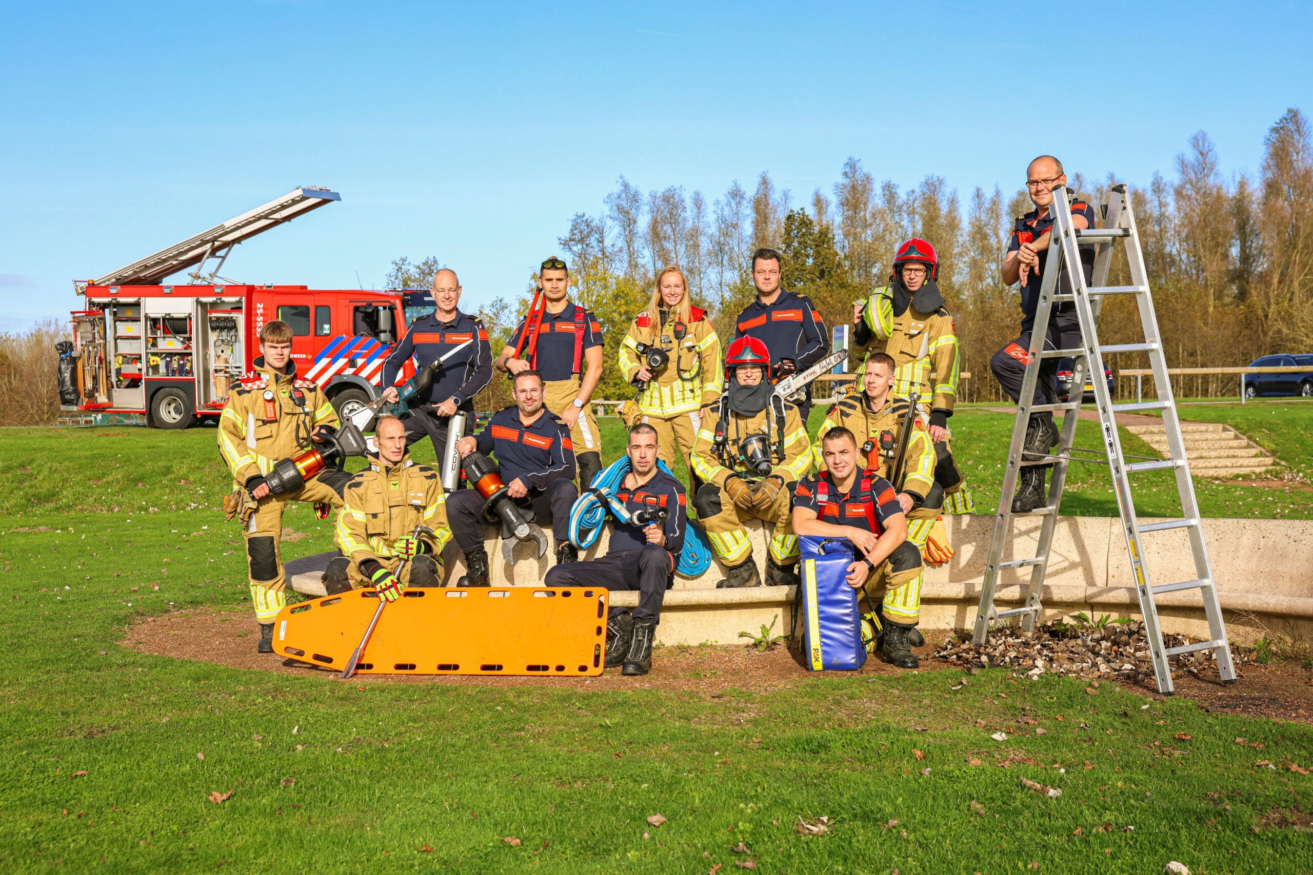 groepsfoto spandoek Biddinghuizen
