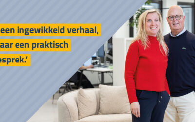 Geen ingewikkeld verhaal, maar een praktisch gesprek