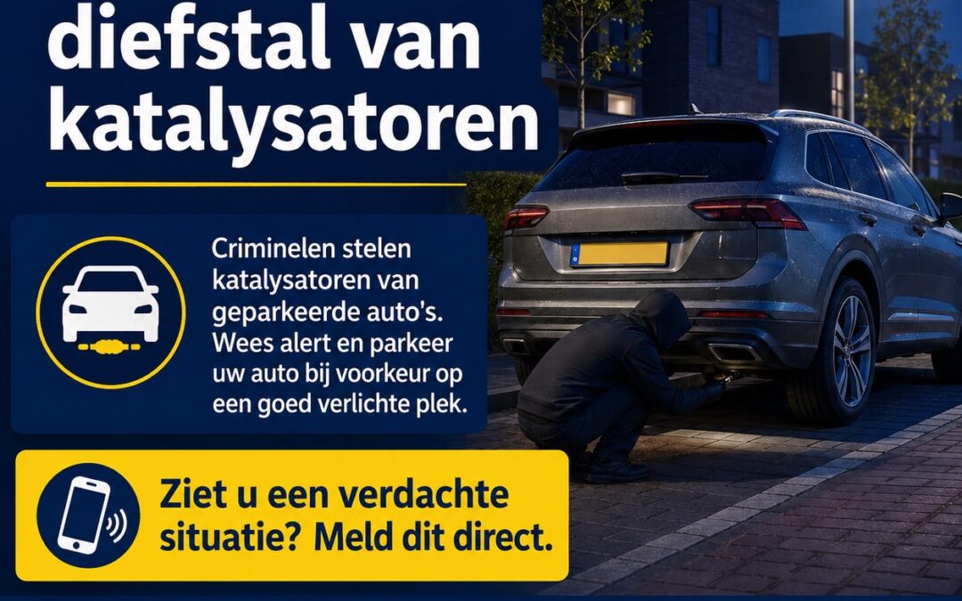 Politie waarschuwt voor diefstal van katalysatoren