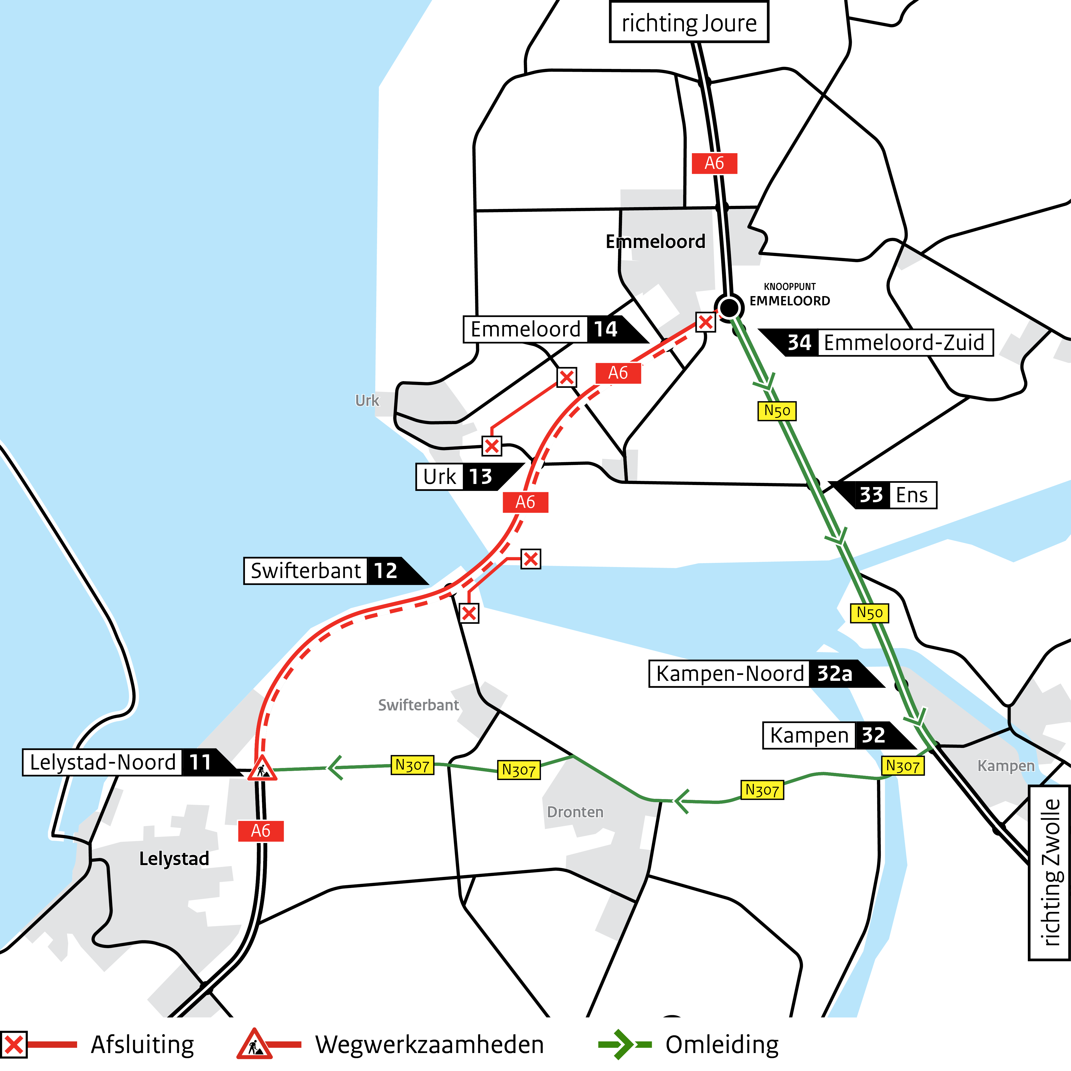 LC26-041 RWS hinderkaart A6 Lelystad-Noord en Emmeloord-weekendafsluiting rechts_v2 HK3